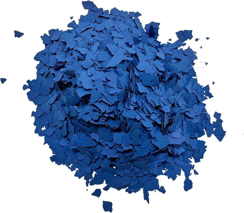 Epoxy FX Epoxy Flakes 1/4" (1 Pound - Solid Colors) - Epoxy Floor Flakes/Garage Floor Flakes for Decorative Floors and Crafts (6604 Primary Blue - Solid) - Image 2